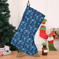 thumbnail image 4 of Christmas Stockings,Blue Christmas Snowflake Pattern Stockings Christmas,14.8'' Xmas Stockings,Christmas Party Favors,Christmas Party Decorations,Christmas Stockings Personalized, 4 of 5