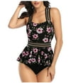 thumbnail image 1 of Conjunto de traje de baño con estampado de playa halter sin espalda cómodo de dos piezas para mujer OAVQHLG3B Store  lin121212, 1 of 4