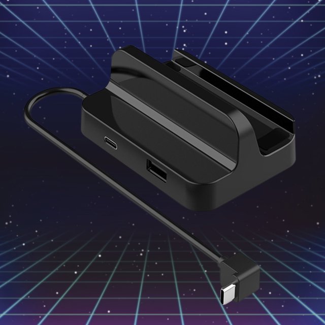 ABS TV Base Stand USB2.0 Type-C Cargador Adaptador divisor externo para Steam Deck Hugtrwg Nuevos Originales