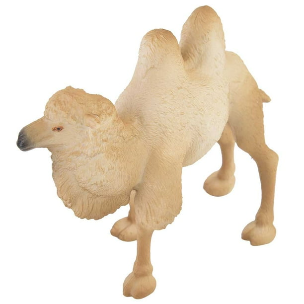 Estatuilla de animal, estatuilla de camello blanco en miniatura, estatuilla de animal, estatuilla de animal en miniatura de plástico, muy versátil