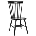 thumbnail image 3 of SAFAVIEH Parker Solid 17 in. H Spindle Dining Chair, Black, Set of 2, 3 of 13