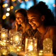 thumbnail image 2 of String Lights Etinga, 12 unidades, funciona con pilas, 1 m, color blanco cálido, 2 of 9