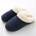thumbnail image 2 of Wovix Slippers for Womens Warm Memory Foam Anti- House Shoes Comfortable Cotton Slippers Home Bedroom Shoes Indoor Outdoor Fuzzy Collar Thermal Daily, 2 of 3