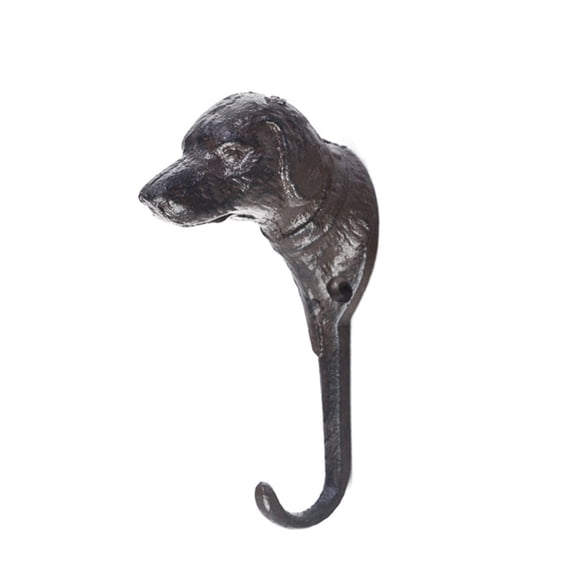 1PC Vintage Cast Iron Dog Head Wall Hook,Decorative Animal Wall Mounted Hanger,Hat & Key Holder for Entryway, Bathroom,Hallway,and outdoor