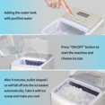 thumbnail image 4 of Portable Compact Electric Ice Cube Maker Machine, Automatic Countertop Ice Cube Maker Machine with Ice Scoop & Basket, Fast Ice Maker 44lb in 24 Hours, Self-Cleaning Ice Maker for Office Bar, T139, 4 of 15