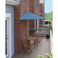 thumbnail image 2 of Blue Star Group Terrace Mates Bistro Economy Table Set w/ 7.5'-Wide OFF-THE-WALL BRELLA - Pacific Blue Sunbrella Canopy, 2 of 7