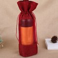 thumbnail image 4 of Nestingho 4Ud Bolsa Para Botella De Vino Roja Con Cordón Para Regalo Y, 4 of 6