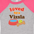 thumbnail image 4 of Inktastic Vizsla Loved by a (Dog Breed) Boys or Girls Baby Bodysuit, 4 of 5