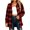 Red3, variant on Plaid Shirt Jacket for Womens Long Sleeve Collared Casual Shacket Lightweight Comfy Fashion Tops