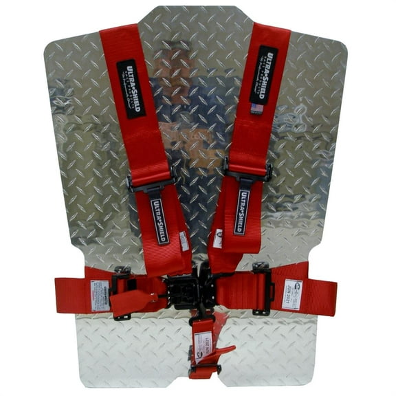 Ultra Shield 22002 5 Point Standard Racing Harness, Red