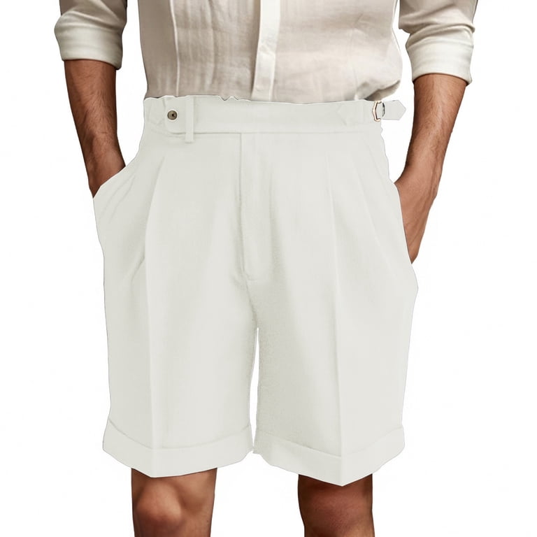 tailored dress shorts men XDZJLR Mens Dress Shorts Casual Formal Shorts Stylish British Tailored  Pants Daily Wear Sports Relaxation Versatile Comfortable Spring Summer Shorts  Men M-3Xl