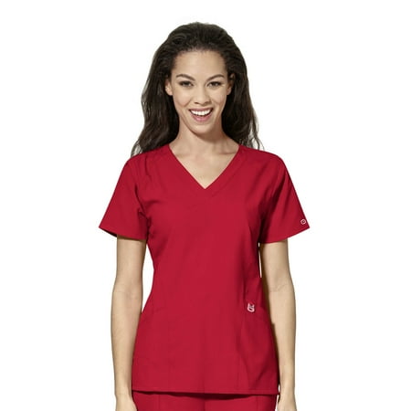 

WonderWink W123 Stylized V-Neck Scrub Top for Women