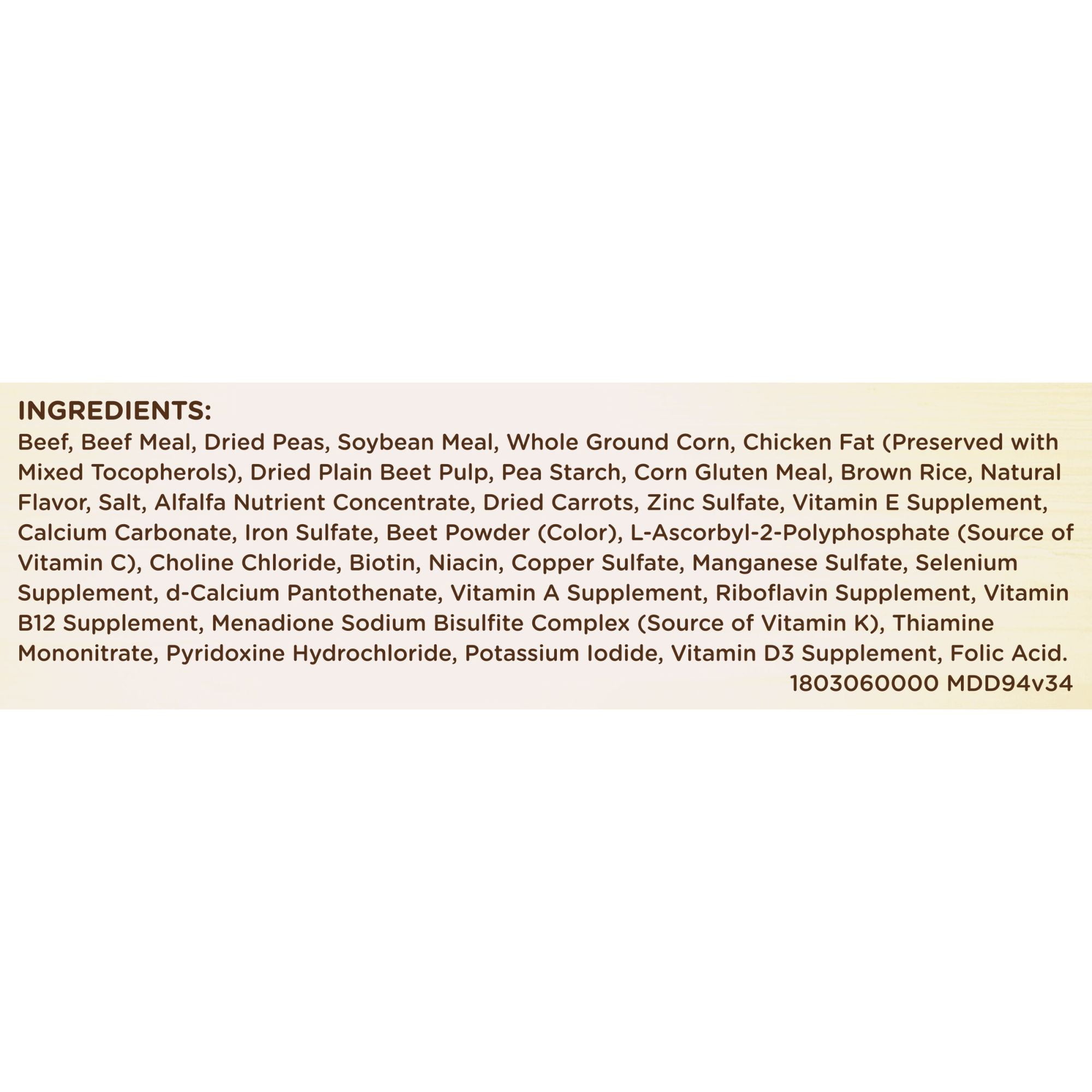 Rachael Ray Nutrish Natural Premium Dry Dog Food, Real Beef, Pea, & Brown Rice Recipe, 15.4 Lbs