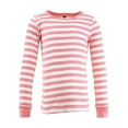 thumbnail image 3 of Hudson Baby Child Girl Cotton Pajama Set, Coral Stripe, 7 Years, 3 of 4