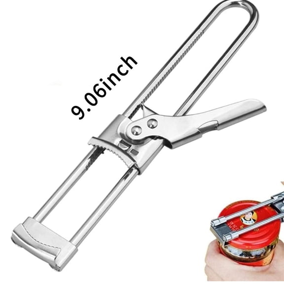 Adjustable Stainless Steel Jar Opener, 2026 Upgraded Easy Grip Jar Opener, Adjustable Multifunctional Stainless Steel Can Opener, Jar Openers for Seniors Kitchen Accessories