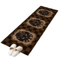 thumbnail image 2 of Black Brown Plaid Cat 2'x6' Runner Rug, Vintage Mysterious Washable Non-Slip Area Rugs for Hallway Kitchen Floor Bedroom Entryway, Long Laundry Carpet Decoration Indoor Mat, 2 of 9