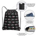 thumbnail image 4 of Scissors And Comb Hair Stylist Salon Drawstring Backpack Bag Water Resistant Yoga Shopping Cinch Bag Sackpack For Men Women, 4 of 7