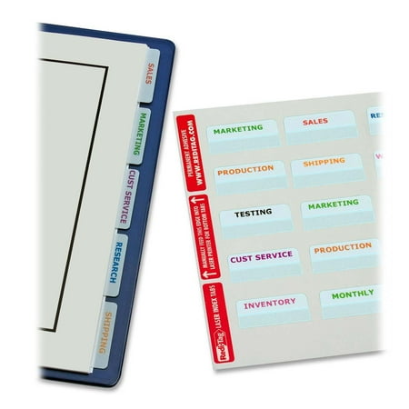 Redi-Tag, RTG33171, White Bulk Pack 2" Printable Index Tabs, 80 / Pack