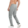 thumbnail image 6 of 2 Pack Men's Athletic Gym Sweatpants Joggers Hiking Running Casual Pants with Drawstring and Zipper Pocket, 6 of 7