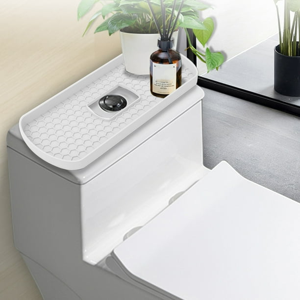 Bandeja multiusos para grifo de baño con orificios de drenaje - Estante organizador duradero para artículos de tocador y cosméticos, solución de almacenamiento que ahorra espacio para baños