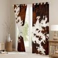 thumbnail image 3 of Homewish Animal Cow Print Curtains Pack of 2 (42x84 Each) for Female Men Adults,Black White Curtains Blackout,Rustic Farmhouse Bedroom Curtains,Lightweight Room Decor, 3 of 6