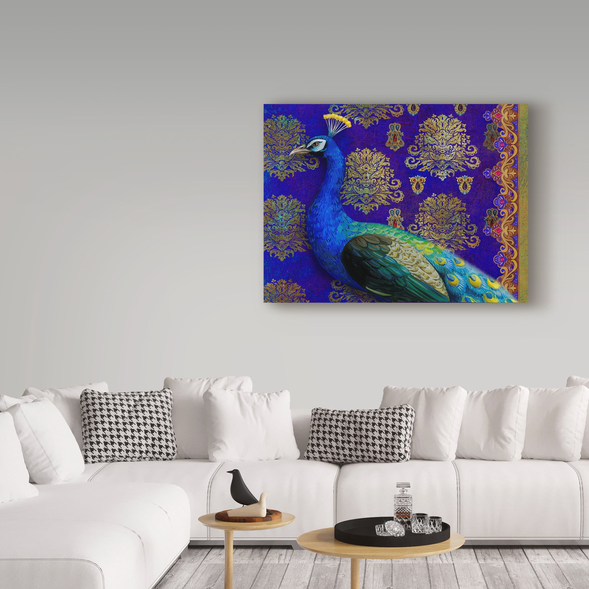 Maria Rytova 'Indian Peacock' Canvas Art