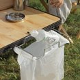 thumbnail image 1 of Estante de bolsa de basura de mesa simple de acero inoxidable para fiestas de picnic al aire libre para acampar, 1 of 9