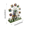 thumbnail image 3 of Creative Window Decoration Vintage Ferris Wheel Wind Up_To-y Music Box for Home Club Display Decoration Window Decorations, 3 of 9
