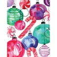thumbnail image 3 of Berrenson, Sara 19x24 Black Modern Framed Museum Art Print Titled - Candy Cane Ornaments, 3 of 5