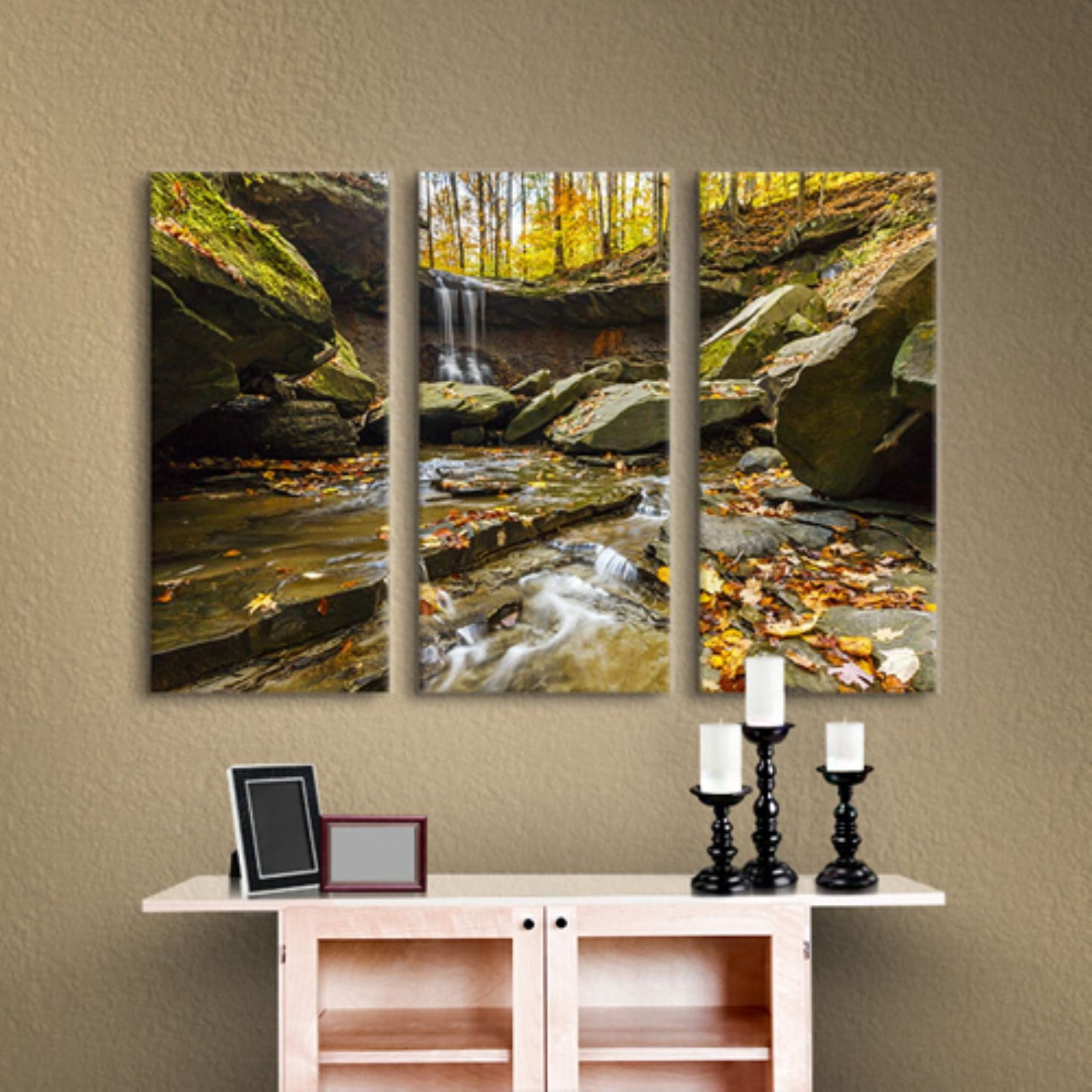 Cody York "Blue Hen Falls 3" Floater-Framed Gallery-Wrapped Canvas