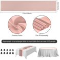 thumbnail image 4 of Rose Gold Table Runner 12x108 Inch 10 Pack Satin Table Runners, 4 of 5