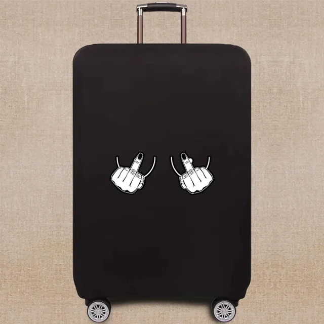 Luggage Cover Suitcase Dust Luggage Protective Cover for 18-32 Inch Chest Pattern Series Trolley Case Elastic Dust Cover 1chest005 M