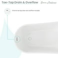 thumbnail image 6 of Sublime 60" Single Slipper Freestanding Bathtub, 6 of 11