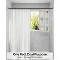 thumbnail image 5 of ALLZONE Heavy Duty Tension Shower Curtain Rod 42-83 Inches for Bathroom, Window, Non-Slip, Adjustable with Strong Spring Pole for Closet, Doorway, No Rust, No Drilling, Black, 5 of 6