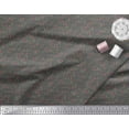 thumbnail image 3 of Soimoi Gray Georgette Viscose Fabric Rose Floral Decor Fabric Printed Yard 44 Inch Wide, 3 of 3