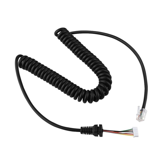 Cable de Micrófono Bewinner Negro de Repuesto para MH-48A6J y Modelos Compatibles