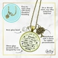 thumbnail image 5 of Serenity Prayer God Grant Strength Gutsy Goodness Bronze Metal Necklace Adult Female, 5 of 8
