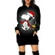 thumbnail image 2 of Otoño e Invierno mujer Snoopy lindo estampado Disney serie navideña señoras moda Sudadera con capucha vestido Casual vestido de manga larga, 2 of 5