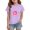Purple, variant on Grblisyd Girls T Shirt Kids Summer Donut Print Short Sleeve Tops Casual Crewneck Tees 10-12 Years