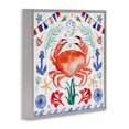 thumbnail image 2 of Stupell Industries Rustic Lodge Maritime Crab Pattern Gray Framed Giclee Art, 17 x 17, by Farida Zaman, 2 of 6
