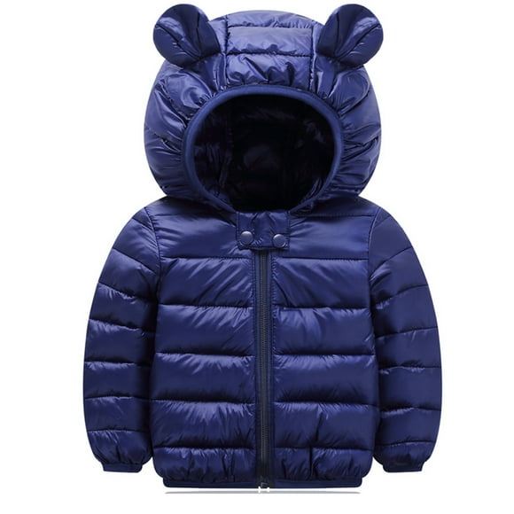 Enfant en bas âge enfants garçon fille hiver mignon chaud à capuche vers le bas Puffer Parka Puffa veste manteau