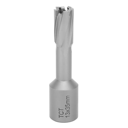

Hole Opener TCT Flat Shank Hollow Annular Core Drill Bit Cutter Tool Manual Hardware13x35mm