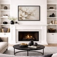 thumbnail image 2 of Framed Canvas Print Flower Wall Art Modern Decorative for Living Room Bedroom - 24"x36" BLACK, 2 of 8
