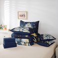 thumbnail image 6 of jejeloiu Chic Christmas Tree Bedding Comforter Set 7 Pieces,Happy New Year Full Bedding Set,Merry Xmas Snowflake Fitted Sheet Flat Sheet For Children,Microfiber Bedroom Decor Reversible, 6 of 8