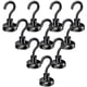 thumbnail image 1 of Ganchos magnéticos, ganchos magnéticos resistentes de color negro, fuertes para colgar en el frigorífico, la parrilla, los utensilios, la pizarra blanca, la cocina y el aula, paquete de 10, 1 of 7