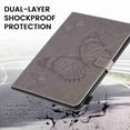 thumbnail image 2 of Dteck Case for All-New Fire HD 10 & HD 10 Plus 10.1" Tablet (11th Generation, 2021 Release) - Multi-Angle Folio Stand Premium Embossed Leather Protective Smart Cover with Auto Wake Sleep, Grey, 2 of 6