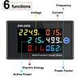 thumbnail image 2 of Lefu 1PCS 0-100A AC Digital Voltmeter Ammeter Freq Energy Power Factor Panel Meter, 2 of 10