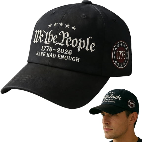 We The People Baseball Cap Have Had Enough 1776 Star Badge Hat Adjustable for Men Women 250 Anniversary USA Hat