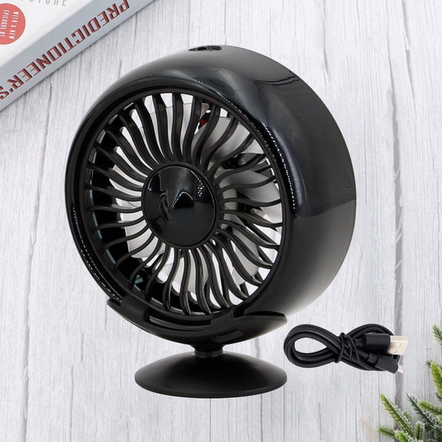 WHAMVOX Car Fan Accessory Car Cooler Fan Portable Car Fan Black 1Pcs