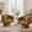 Brown, variant on Korser 360° Swivel Accent Chair with Velvet Upholstered Swivel Barrel Chairs for Living Room, Bedroom,Beige